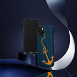 Orange Chained Anchor-Phone Case-Printify-Movvy