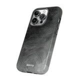 Grayscale Brushstrokes-Phone Case-Printify-Movvy