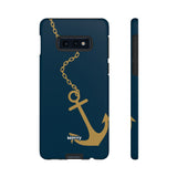 Gold Chained Anchor-Phone Case-Printify-Samsung Galaxy S10E-Matte-Movvy