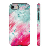 Aquaberry Brushstrokes-Phone Case-Printify-iPhone 8-Glossy-Movvy