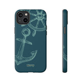 Wheel and Anchor-Phone Case-Printify-iPhone 14 Plus-Matte-Movvy