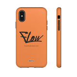 FLOW (Orange)-Phone Case-Printify-iPhone X-Matte-Movvy