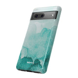 Aquamarine Watercolor-Phone Case-Printify-Movvy