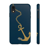 Gold Chained Anchor-Phone Case-Printify-iPhone XR-Glossy-Movvy