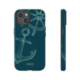 Wheel and Anchor-Phone Case-Printify-iPhone 15-Glossy-Movvy