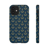 Gold Anchors-Phone Case-Printify-iPhone 12 Mini-Glossy-Movvy