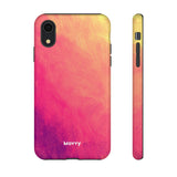 Sunset Brushstrokes-Phone Case-Printify-iPhone XR-Glossy-Movvy