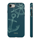 Wheel and Anchor-Phone Case-Printify-iPhone 8-Glossy-Movvy
