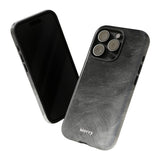 Grayscale Brushstrokes-Phone Case-Printify-Movvy