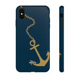 Gold Chained Anchor-Phone Case-Printify-iPhone XS MAX-Glossy-Movvy