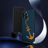 Orange Chained Anchor-Phone Case-Printify-Movvy
