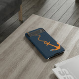 Orange Chained Anchor-Phone Case-Printify-Movvy