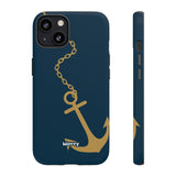 Gold Chained Anchor-Phone Case-Printify-iPhone 13-Matte-Movvy