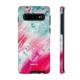 Aquaberry Brushstrokes-Phone Case-Printify-Samsung Galaxy S10-Matte-Movvy