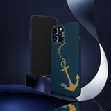 Gold Chained Anchor-Phone Case-Printify-Movvy