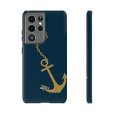 Gold Chained Anchor-Phone Case-Printify-Samsung Galaxy S21 Ultra-Glossy-Movvy