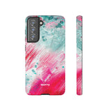 Aquaberry Brushstrokes-Phone Case-Printify-Samsung Galaxy S21 FE-Glossy-Movvy