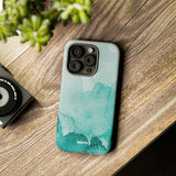 Aquamarine Watercolor-Phone Case-Printify-Movvy