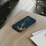 Orange Chained Anchor-Phone Case-Printify-Movvy