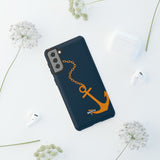 Orange Chained Anchor-Phone Case-Printify-Movvy