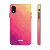 Sunset Brushstrokes-Phone Case-Printify-iPhone XR-Matte-Movvy