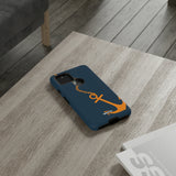 Orange Chained Anchor-Phone Case-Printify-Movvy