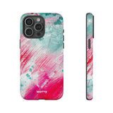 Aquaberry Brushstrokes-Phone Case-Printify-iPhone 15 Pro Max-Matte-Movvy