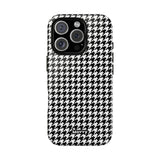 Houndstooth-Phone Case-Printify-iPhone 16 Pro-Glossy-Movvy