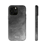 Grayscale Brushstrokes-Phone Case-Printify-iPhone 14 Pro Max-Matte-Movvy