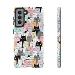 Cat Lady-Phone Case-Samsung Galaxy S21-Matte-Movvy