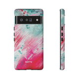 Aquaberry Brushstrokes-Phone Case-Printify-Google Pixel 6 Pro-Matte-Movvy