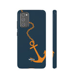 Orange Chained Anchor-Phone Case-Printify-Samsung Galaxy S20 FE-Glossy-Movvy