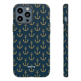 Gold Anchors-Phone Case-Printify-iPhone 13 Pro Max-Matte-Movvy