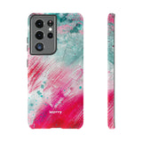 Aquaberry Brushstrokes-Phone Case-Printify-Samsung Galaxy S21 Ultra-Glossy-Movvy