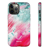 Aquaberry Brushstrokes-Phone Case-Printify-iPhone 12 Pro Max-Matte-Movvy