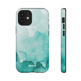 Aquamarine Watercolor-Phone Case-Printify-iPhone 12 Mini-Glossy-Movvy