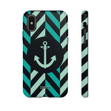 Herringbone-Phone Case-Printify-iPhone XS-Glossy-Movvy