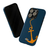 Orange Chained Anchor-Phone Case-Printify-Movvy