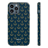 Gold Anchors-Phone Case-Printify-iPhone 13 Pro Max-Glossy-Movvy