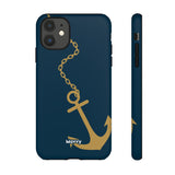 Gold Chained Anchor-Phone Case-Printify-iPhone 11-Matte-Movvy