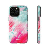 Aquaberry Brushstrokes-Phone Case-Printify-iPhone 14 Pro Max-Matte-Movvy