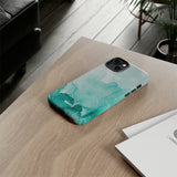 Aquamarine Watercolor-Phone Case-Printify-Movvy