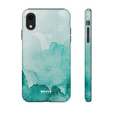 Aquamarine Watercolor-Phone Case-Printify-iPhone XR-Glossy-Movvy