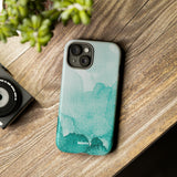 Aquamarine Watercolor-Phone Case-Printify-Movvy