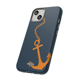 Orange Chained Anchor-Phone Case-Printify-Movvy
