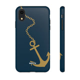 Gold Chained Anchor-Phone Case-Printify-iPhone XR-Matte-Movvy