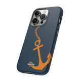 Orange Chained Anchor-Phone Case-Printify-Movvy