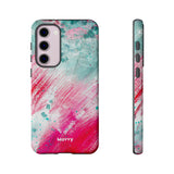 Aquaberry Brushstrokes-Phone Case-Printify-Samsung Galaxy S23 Plus-Glossy-Movvy