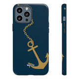 Gold Chained Anchor-Phone Case-Printify-iPhone 13 Pro Max-Glossy-Movvy