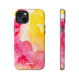 Sunset Watercolor-Phone Case-Printify-iPhone 14 Plus-Glossy-Movvy